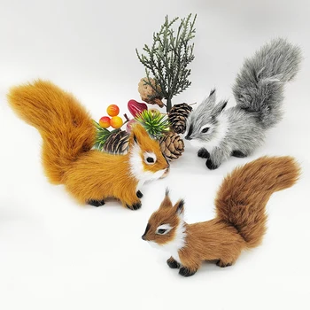 Kūrybos Modeliavimas Voverė Modelis Pliušinis Gyvūnų Ornamentu Kalėdų Stalo Reikmenys Vaikų Gimtadienio Amatų Dovana, Namų Dekoro