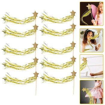 10 Vnt Juostelės Fėjų Lazdelės Žaislų Dizainas Lazdos Europos Stiliaus Lazdelės, Dekoratyviniai Ragana Lietaus Šalis Cosplay Nešiojamų Angelas