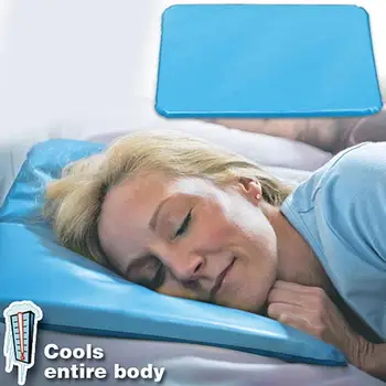 1pc Vasarą Ledas Šaltas Pagalvę Massager Terapijos Įdėkite Pagalvę Chillow Miega Pagalbos Raumenys Kaklo Aušinimo PVC Padas Pagalvę Matinis Gelis