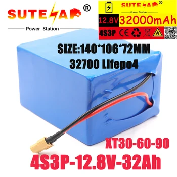 32700 Lifepo4 Batterij 4S3P 12.8 V 32Ah Susitiko 4S 30A Maximale 60A Evenwichtige Bms Voor Elektrische Įkrovos Ononderbroken voeding 12V