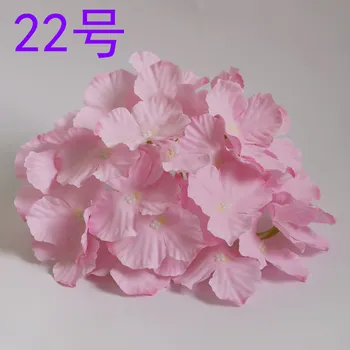 50pcs dirbtinis hydrangea šilko gėlių galvą 27 žiedlapių vestuvių namų partija šventė Naujo Imitacija Vilnonių Vestuvių Dekoravimas