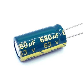 6pcs/daug aukšto dažnio žemo impedanso 63v 680UF aliuminio elektrolitinių kondensatorių dydis 13*25 680UF 20%