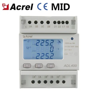 Acrel ADL400 Smart Trijų Fazių Elektros energijos Skaitiklis su RS485 & Modbus RTU, 0.5 Tikslumo Klasė
