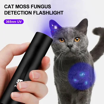 C5 365nm/395nm UV Žibintuvėlis Ultravioletinė Lempa USB Įkraunamas Žibintuvėlis Pet Moss Detektorius Katė, Šuo Dėmes Lova Klaidą Supeliję Maisto