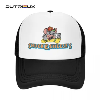 Chuck E. Cheese Logotipas Atsitiktinis Paprasto Akių Beisbolo Kepuraitę Reguliuojamas Snapback Kepurės Moterims, Vyrams, Tėtis Trucker Skrybėlės