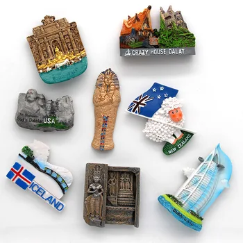 Dubajus Buriavimo Viešbutis Kambodža Islandija Romos, Egipto, Amerika, Vietnamas italijos 3D Šaldytuvas Pasaulio Turizmo Suvenyrai, Šaldytuvas Magnetai