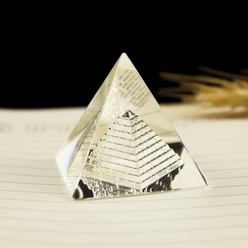 Fengshui Namų Puošybai Energijos Gijimas Jogos Meditacija Piramidės Crystal Modelį Egiptas Stiklo Piramidės Figūrėlės prespapjė Dovanos