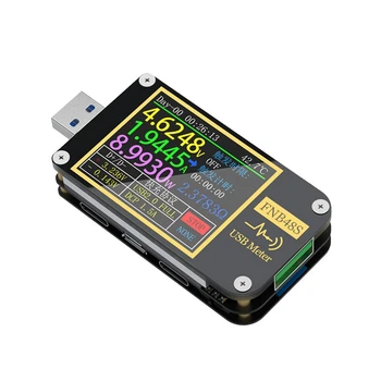 FNB48S USB Talpa Įtampos Testeris Srovės Matuoklis Stebėti Energijos Aptikimo Analizatoriaus Testavimo Įrankiai Be 