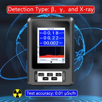 Geigerio Skaitiklis, Radiacijos Detektoriai, rentgeno γ-ray β-ray Detector Realaus laiko Tai Kumuliacinės Dozės Rūšių Radioaktyviųjų Testeris