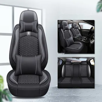 Geriausia kokybė! Pilnas komplektas, automobilių sėdynių užvalkalai Volkswagen Touareg 2024-2019 kvėpuojantis patogus ekologinio sėdynės pagalvėlių Touareg 2022