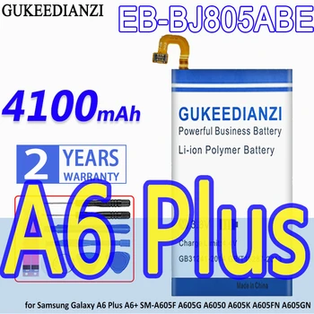 GUKEEDIANZI Battery EB-BJ805ABE 4100mAh Samsung Galaxy A6 Plius A6Plus A6+ SM-A605F A605G A6050 A605K A605FN A605G