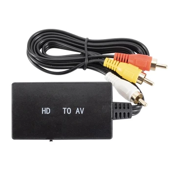 HDMI AV Video Converter Kompiuterio Projekcija Į Tv Adapteris Konverteris HD Signalo Produktų, Jungiantis RCA Signalas Produktus