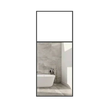 Individualų stačiakampio formos lubų kabo veidrodis, geležies meno vonios veidrodis, dekoratyvinis veidrodis, viešbutis, svečių namai prieškambario vonios kambarys