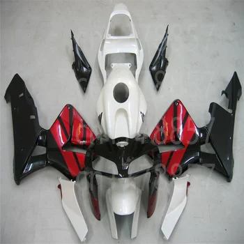 Karšto pardavimo Lauktuvės Komplektas Honda CBR600RR F5 2005 2006 CBR600 05 06 balta raudona juoda Įpurškimo Formuoti Motociklo Lauktuvės rinkinys