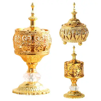 Kinijos Buda Smilkalų Degiklis Arabų Dekoratyvinis Aromato Smilkalų Degiklis Electroplate Smilkalų Censer Aukso, Smilkalų Laikiklis Joga