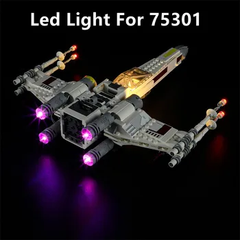 LED lemputės Šviečia 75301 X-Wing Fighter Statyba Blokai, Plytos (Ne Modelį, Plytos)