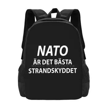 Nato ?R Det B?Sta Strandskyddet Modelio Dizainas Bagpack Mokyklos Krepšiai Nato Švedijos Strandskydd Švedija Suomija Karinės Europa