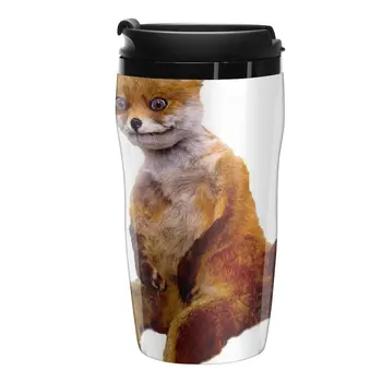 Naujas Akmenimis fox kad Taxidermy Fox Meme Kelionės Kavos Puodelis Kavos Puodelio Eiti Kavos Puodelių Rinkinys Kavos Stiklo, Taurės, Puodukai Kavos Puodelis