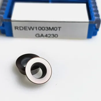 RDEW0702MOT/RDEW1003MOT/RDEW10T3MOT/RDEW1204MOT/RDEW1204MOT-BM/RDEW1204MOT-PM/RDEW1604MOT-PM CNC karbido įdėklai 10vnt/box RDEW