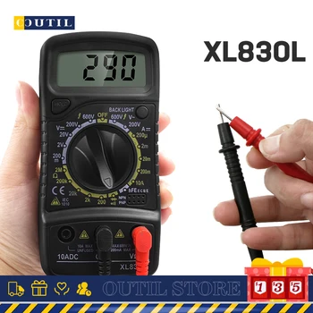 XL830L Skaitmeninis Multimetras Elektros Esr Matuoklis Testeriai Dmm Tranzistorius Piko Testeris, Matuoklis Automobilių Talpą, Diagnostikos Įrankis