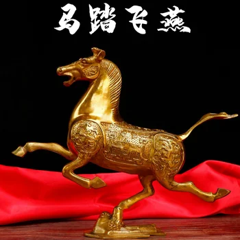 Žalvario arklių veranda papuošalai zodiako arklių bronzos arklių žengia nuryti dekoracijos namų pasisekė arklių atidarymo dovana