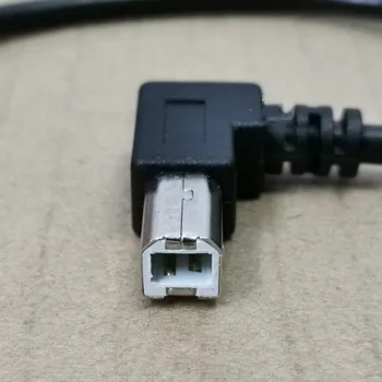 A/BUSB Lenkimo aikštės atidarymo spausdintuvo kabelis /USB AM-BM/Kabelinė sulenkti 90 laipsnių