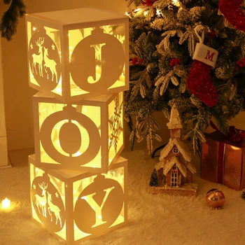 Kalėdų Skaidri Dėžutė Papuošalų Linksmų Kalėdų Dekoracija Namuose 2023 Navidad Noel Kalėdų Eglučių Papuošalai Dekoro Naujųjų Metų