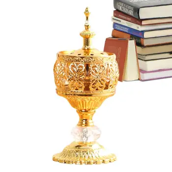 Kinijos Buda Smilkalų Degiklis Arabų Dekoratyvinis Aromato Smilkalų Degiklis Electroplate Smilkalų Censer Aukso, Smilkalų Laikiklis Joga