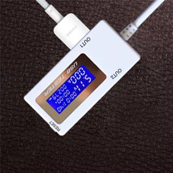 Mini USB Dual Dabartinis Įtampos Testeris USB Ammeter Baterija Testeris Stebėti USB Skaitmeninis Ekranas DC 4-30 V 0-5A 0-150W