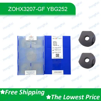 ZCC CNC Karbido Pjovimo Įrankiai ZOHX3207-GF YBG252 ZOHX3207-GM