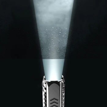 Atsparus vandeniui Nešiojamas Žibintuvėlis LED Žibintuvėlis Lempos 500mAh Micro USB Įkrovimo Darbo Lemputė 3 Režimai Lauko Kempingas, Žygiai