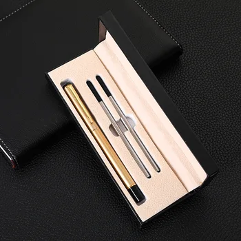 Gelio rašiklis biuro verslo metalo parašas rašiklis, dovanų dėžutėje nustatyti, raštinės reikmenys didmeninė