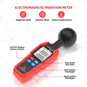 K7 BSIDE EMF Matuoklį Elektromagnetinio Lauko Spinduliuotės Detektorių, Radiatorių Testeris rankinių Elektrinių, Magnetinių Dozimetro Geigerio Skaitiklis