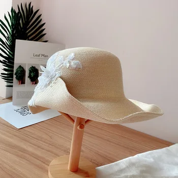 202306-shi atostogų vasarą žolės apsauga nuo saulės China nėrinių gėlių, sulankstomas kraštų lady saulės, skrybėlę, moteris laisvalaikio bžūp