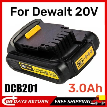 20V 3.0 Ah DCB201 Ličio Bateriją Už DeWalt 20V MAX DCB184 DCB200 DCB182 DCB180 DCB181 DCB182 DCB206 L50
